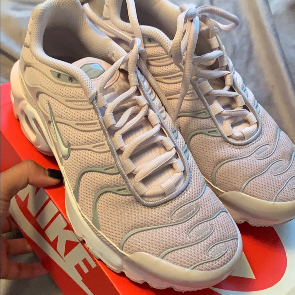 Pale Pink and Grey Air Max Plus